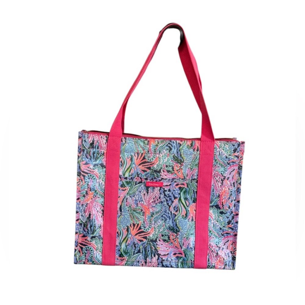 Lilly Pulitzer Market Shopper Tote Bag Insulated Bringing Mermaid Back.   NWOT